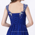 Grace Karin Sexy mujeres sin mangas de espalda larga gasa elegante vestido de noche azul formal formal CL6189